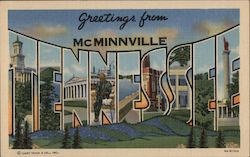 Greetings from McMinnville Tennessee Postcard Postcard Postcard