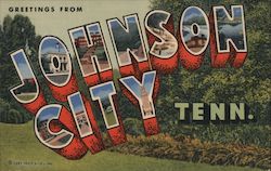 Greetings from Johnson City Postcard