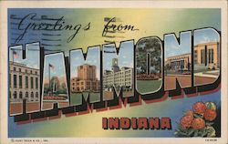 Greetings from Hammond Indiana Postcard Postcard Postcard