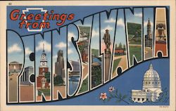 Greetings from Pennsylvania Postcard Postcard Postcard