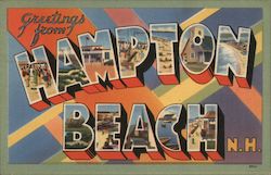 Greetings from Hampton Beach New Hampshire Postcard Postcard Postcard