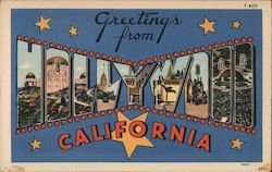 Greetings from Hollywood California Postcard Postcard Postcard