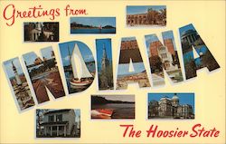 Greetings from Indiana Postcard