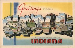 Greetings from Evansville Postcard