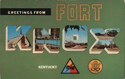 Greetings from Fort Knox Kentucky Postcard Postcard Postcard