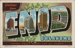 Greetings from Enid Postcard