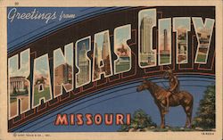 Greetings from Kansas City Postcard
