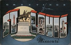 Greetings from St. Louis Postcard