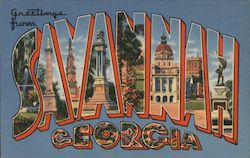 Greetings from Savannah Postcard