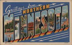 Greetings from Minnesota Postcard