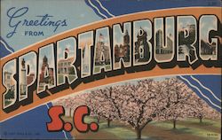 Greetings from Spartanburg Postcard