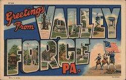 Greetings from Valley Forge Postcard