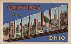 Greetings from Cleveland Ohio Postcard Postcard Postcard