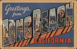 Greetings from Long Beach Postcard