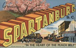 Greetings from Spartanburg Postcard