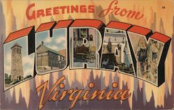 Greetings from Luray Virginia Postcard Postcard Postcard