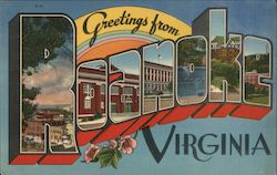 Greetings from Roanoke Postcard