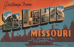 Greetings from St. Louis Missouri Postcard Postcard Postcard