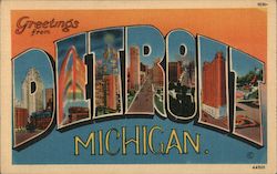 Greetings from Detroit Postcard