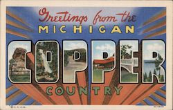 Greetings from Copper Country Postcard