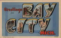 Greetings from Bay City Postcard