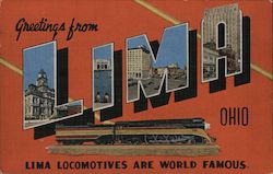 Greetings from Lima Ohio Postcard Postcard Postcard