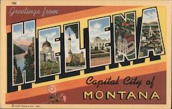 Greetings from Helena Montana Postcard Postcard Postcard