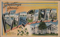 Greetings from Virginia Postcard