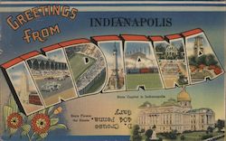 Greetings from Indianapolis Postcard Postcard Postcard