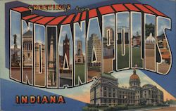 Greetings from Indianapolis Postcard