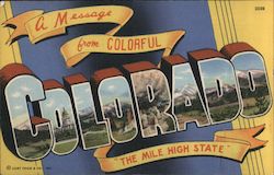 Greetings from Colorado Postcard