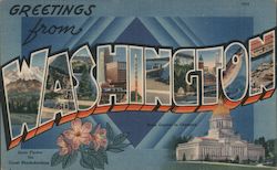 Greetings from Washington Postcard