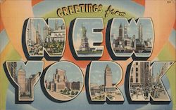 Greetings from New York Postcard