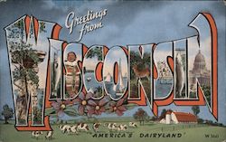 Greetings from Wisconsin Postcard