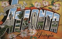 Greetings from Atlanta Postcard