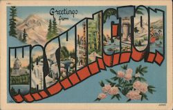 Greetings from Washington Postcard