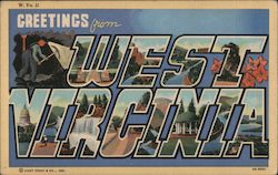 Greetings from West Virginia Postcard