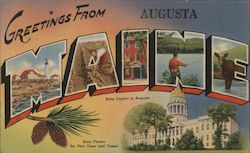 Greetings from Augusta Postcard