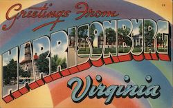 Greetings from Harrisonburg Virginia Postcard Postcard Postcard
