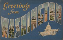 Greetings from Washington Postcard