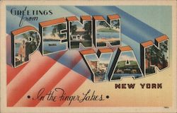 Greetings from Penn Yan New York Postcard Postcard Postcard