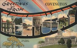 Greetings from Covington Postcard