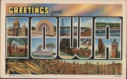 Greetings from Iowa Postcard