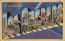 Greetings from Los Angeles Postcard