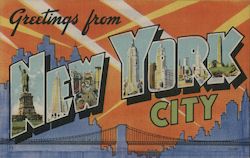 Greetings from New York City Postcard