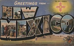 Greetings from New Mexico Postcard