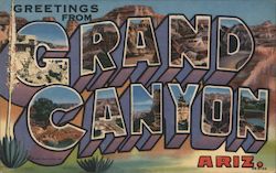 Greetings from Grand Canyon Postcard