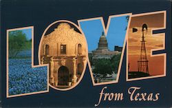 Greetings, Love from Texas Postcard