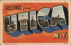 Greetings from Utica Postcard