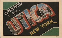 Greetings from Utica Postcard